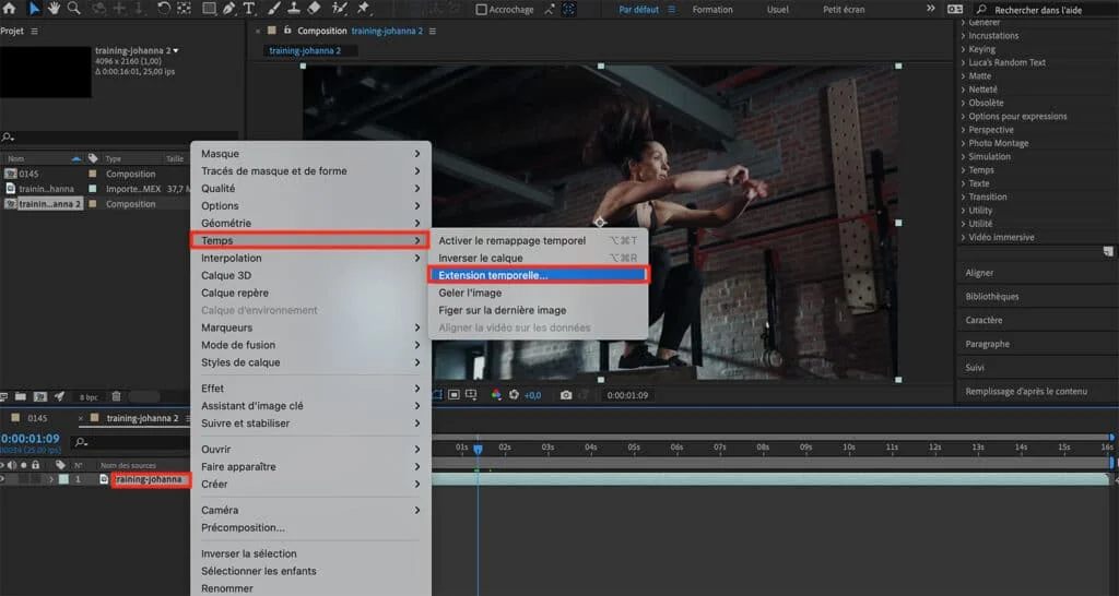 Comment ralentir une vidéo sur After Effects