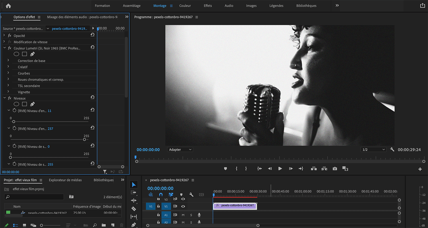 Comment Faire Lumiere Vacillante Pour Video Effet Vieux Film