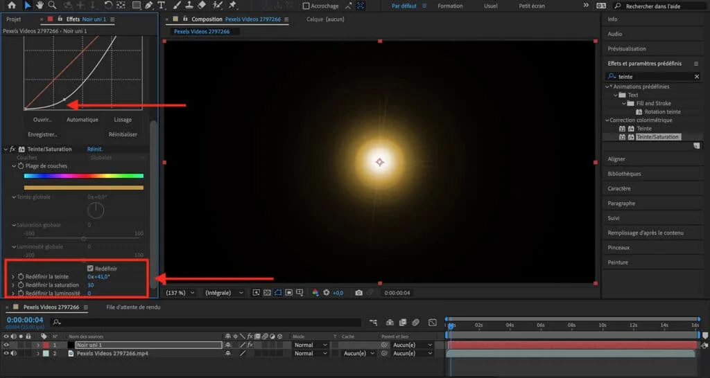 Comment faire un effet clignotement sur After Effects